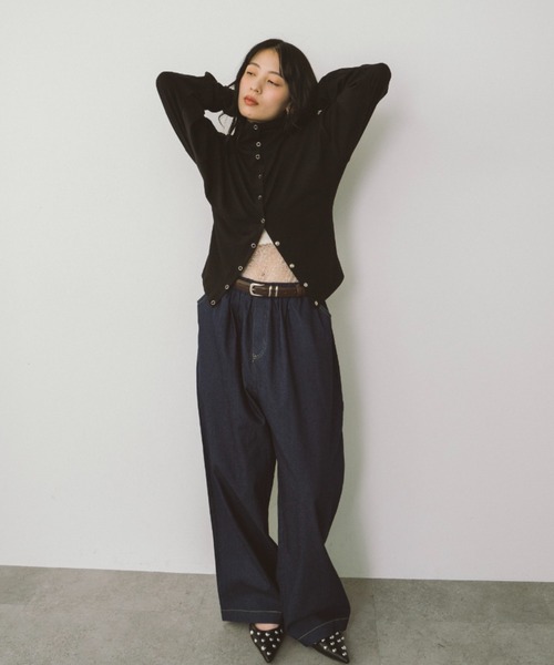HANNE ジーンズ デニム デニムパンツ ダンガリーイージーパンツ
