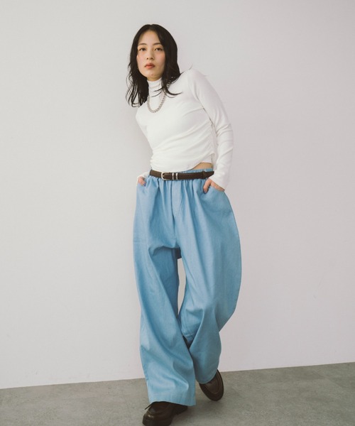 HANNE ジーンズ デニム デニムパンツ ダンガリーイージーパンツ