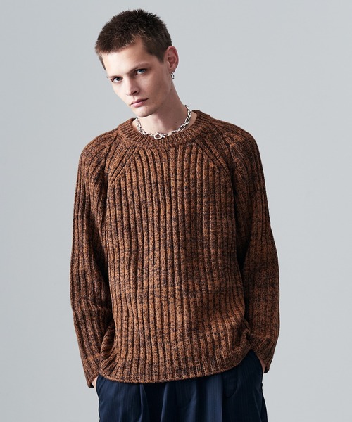 glamb（グラム） セーター ニット Blue Noise Low Gauge Rib Knit
