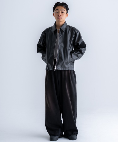 SINSS ブルゾン アウター Seam line zip blouson / シームラインジップ