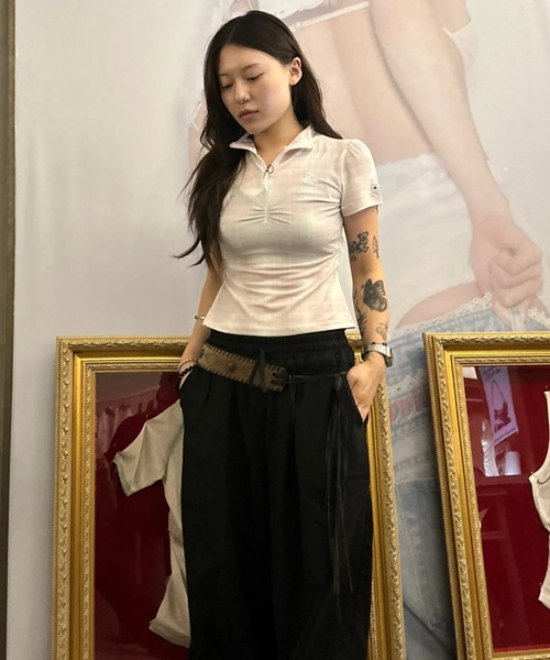 SCULPTOR（スカルプター） tシャツ Geek Half Zip-Up レディース