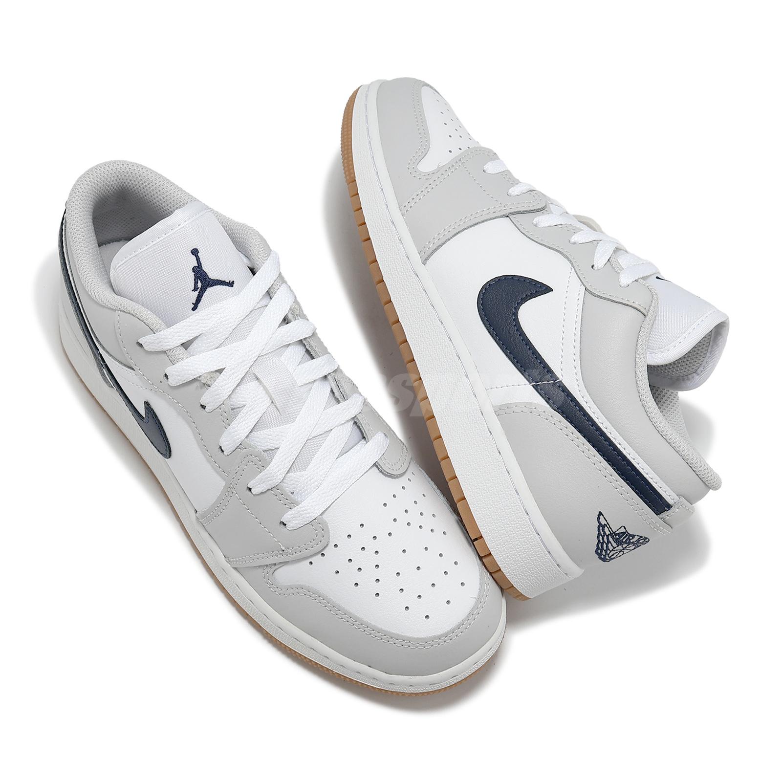 Nike Air Jordan 1 Low GS AJ1 Georgetown Kids Youth Women Casual