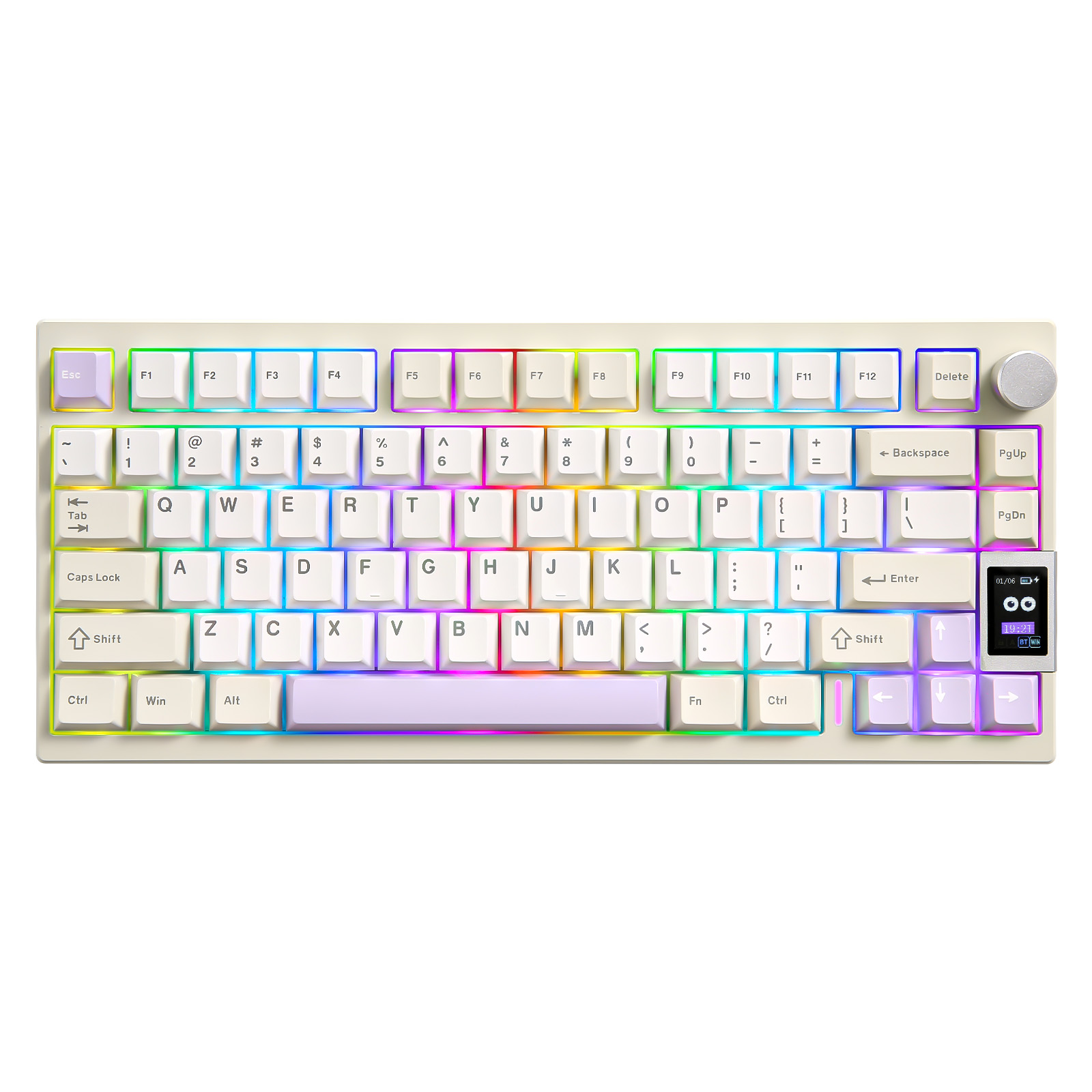 アルミニウム製ゲーミングキーボード,ワイヤレス,qmk,YUNZII-AL80