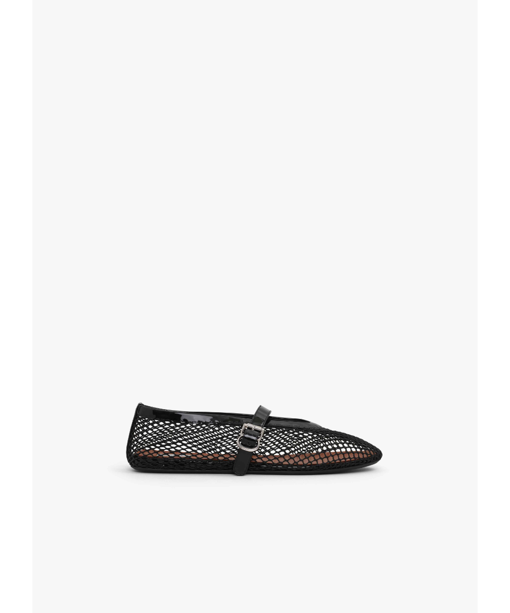 ALAÏA/アライア通販 | フィッシュネット フラットバレエシューズ【送料
