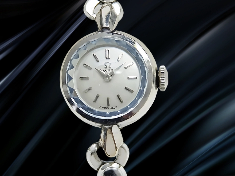 O-7686| オメガ レディース Ref.2974 Cal.482 14KWG ホワイトゴールド