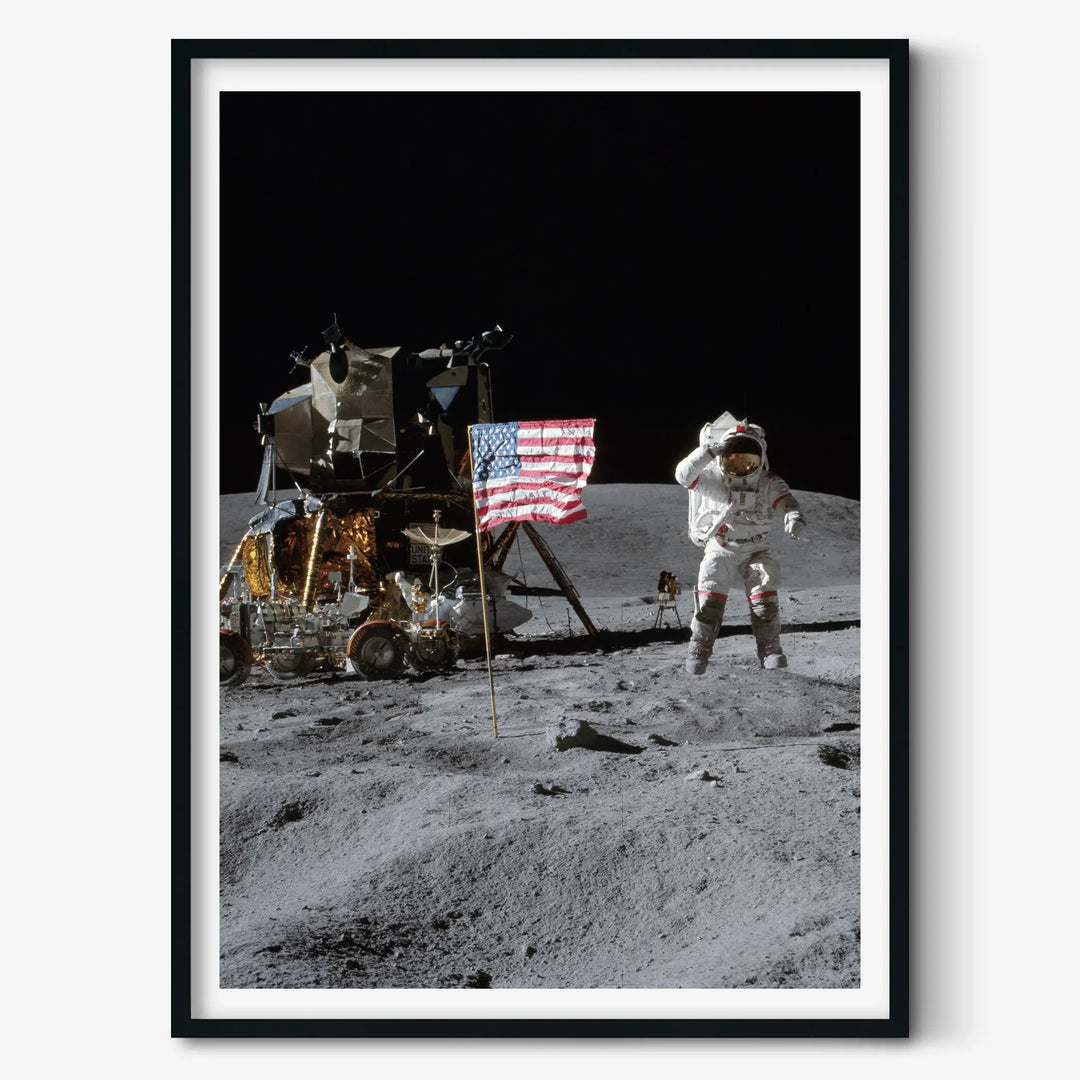 Apollo 16: The Moon Flag | Poster, FineArt & AstroPanel – Astrography