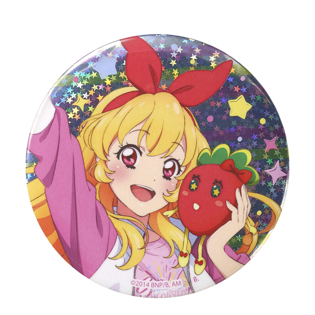 再販】星宮いちご スタッフジャンパーver. ホロ缶バッジ | アイカツ