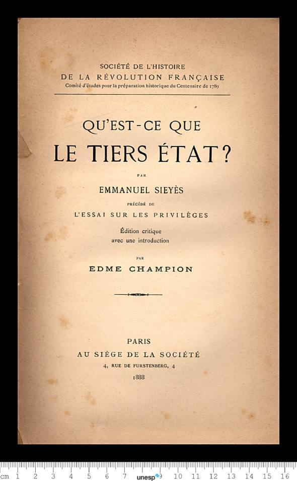 Qu'est-ce que le tiers état?