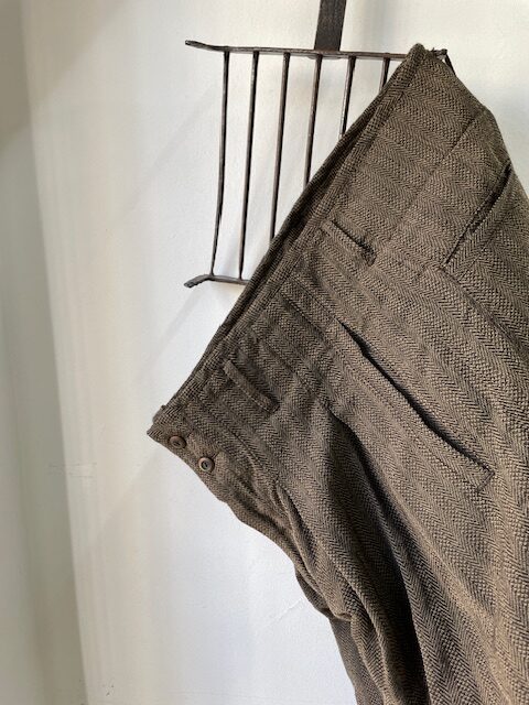 kaval / phoenix pants ”wool linen herringbone”(カヴァルのウール