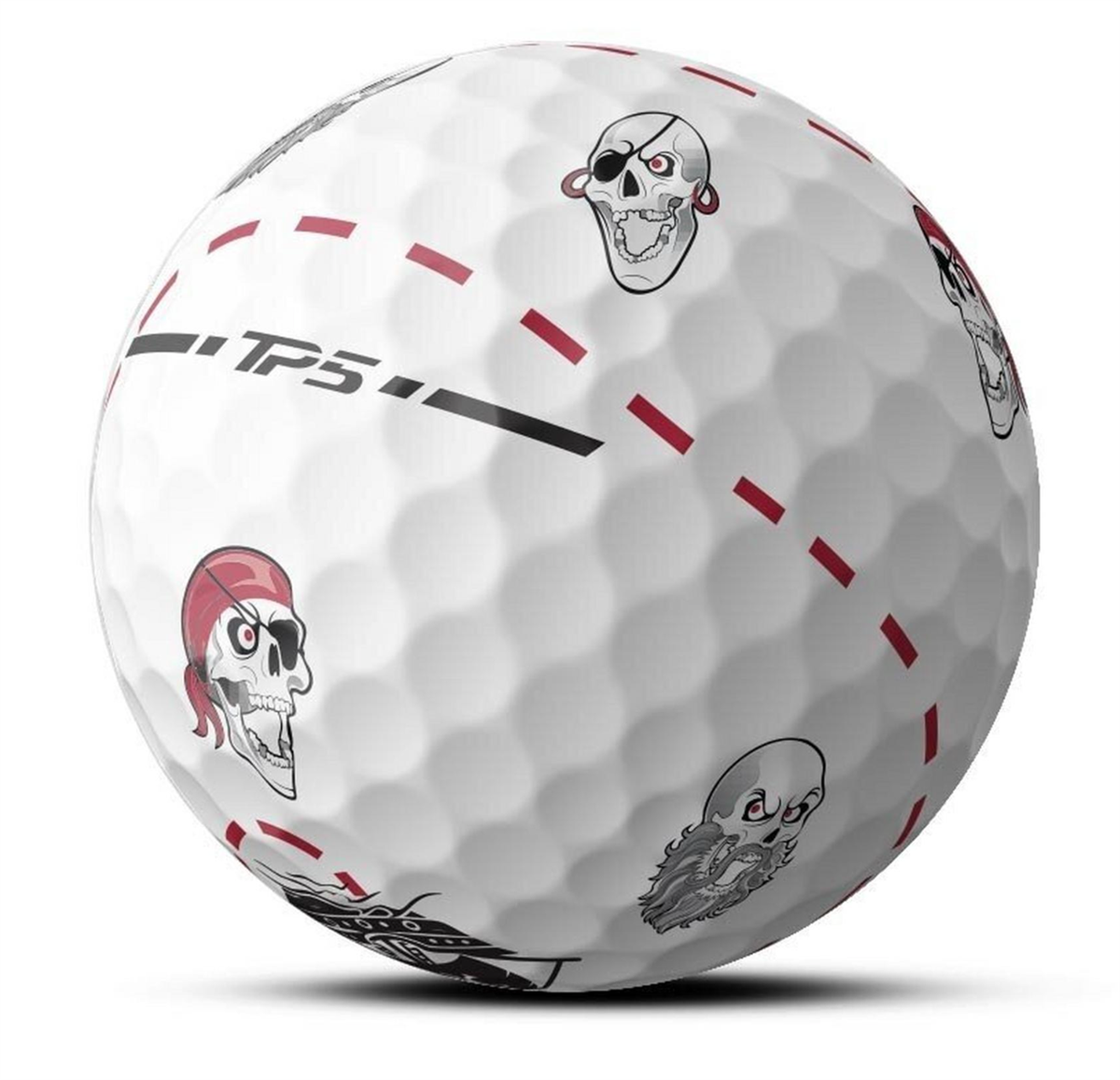 Taylormade TP5X Pix Pirate Golf Balls, 1 Dozen