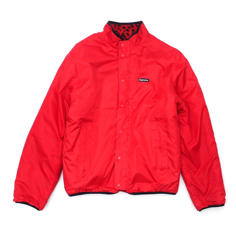 Supreme FW17 Leopard Fleece Reversible Jacket (Supreme/フリース