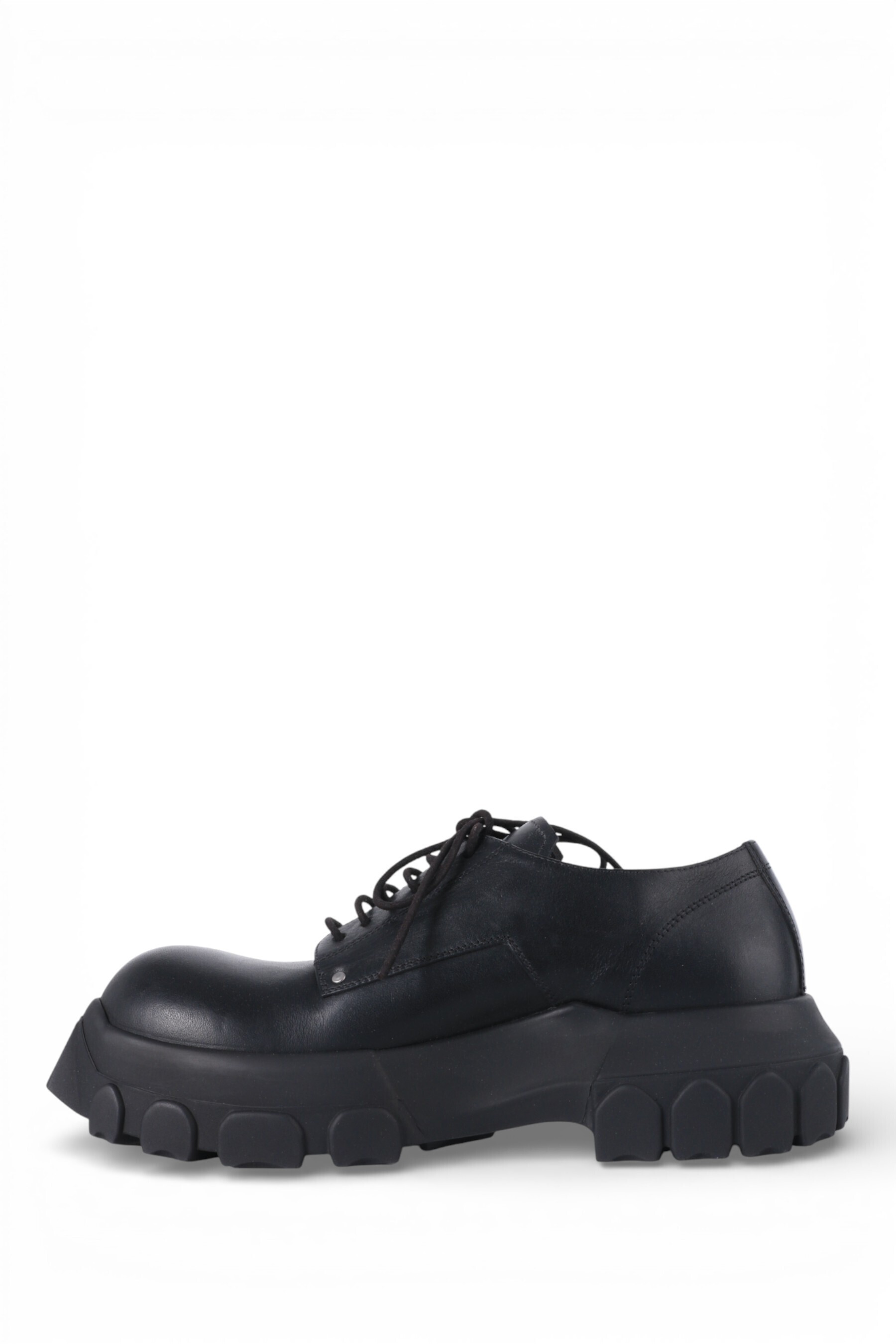 RICK OWENS | LACE-UP BOZO TRACTOR DERBIES BLACK (RICK OWENS/ドレス
