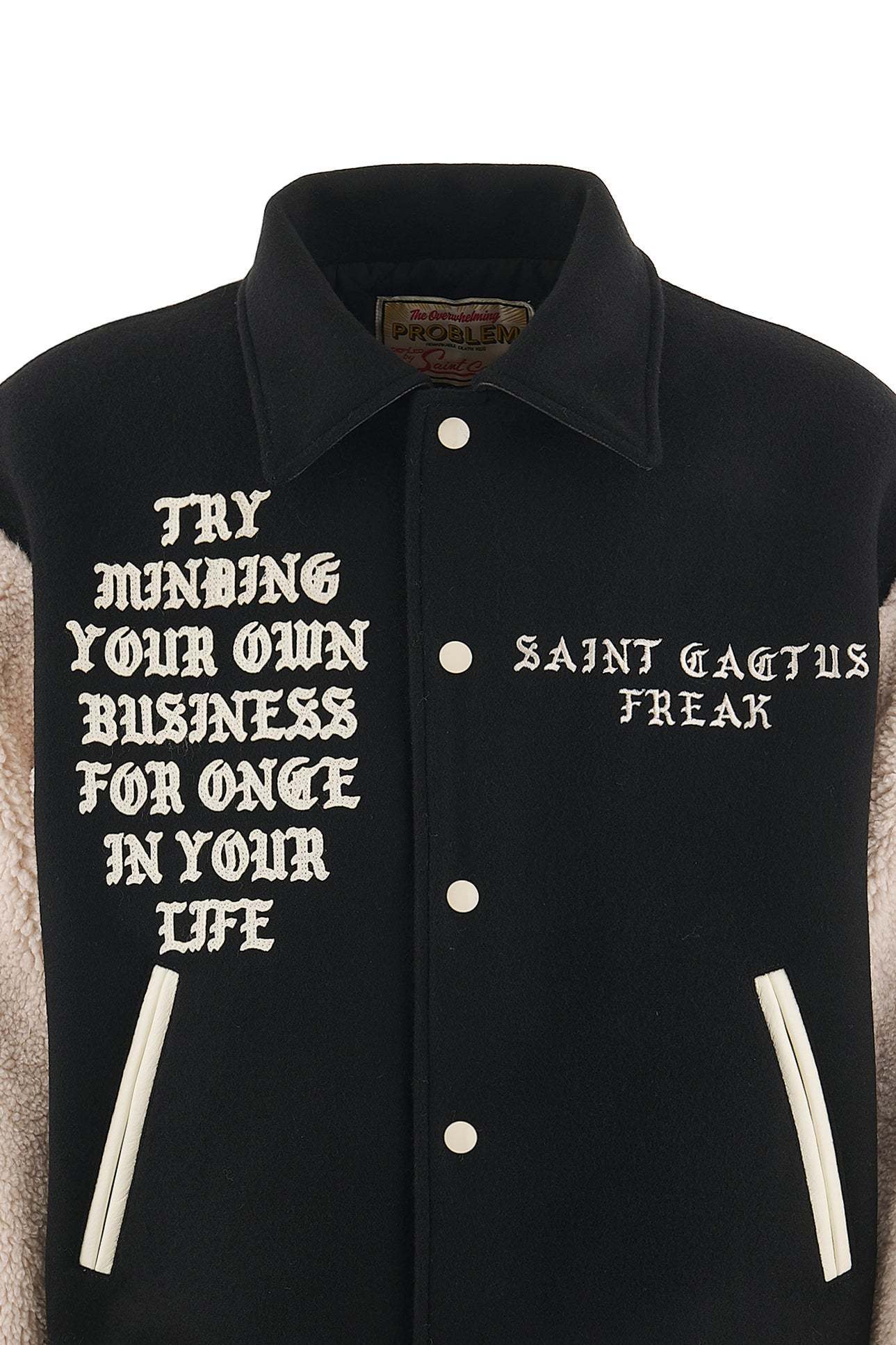 SAINT Mxxxxxx】CP_VARSITY JKT/LMA / BLK＊要在庫確認＊ (Saint