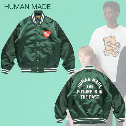 グリーン（緑）系 HUMAN MADE(ヒューマンメイド) スタジャン(メンズ