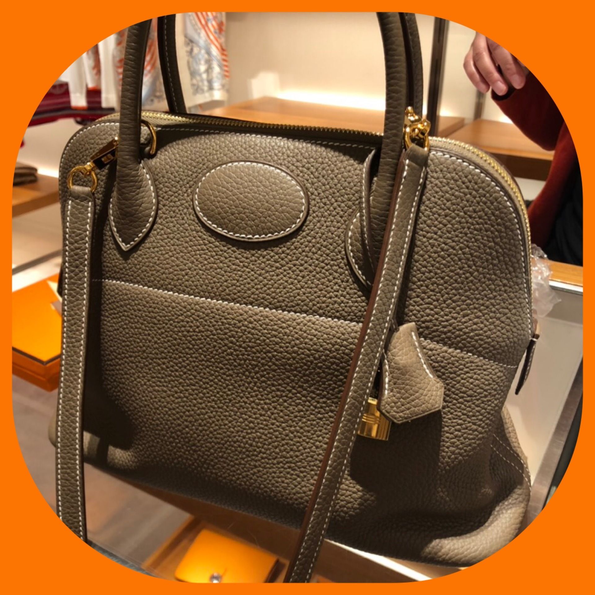 超レア国内発送】エルメス ボリード31エトープ×ゴールド金具 (HERMES