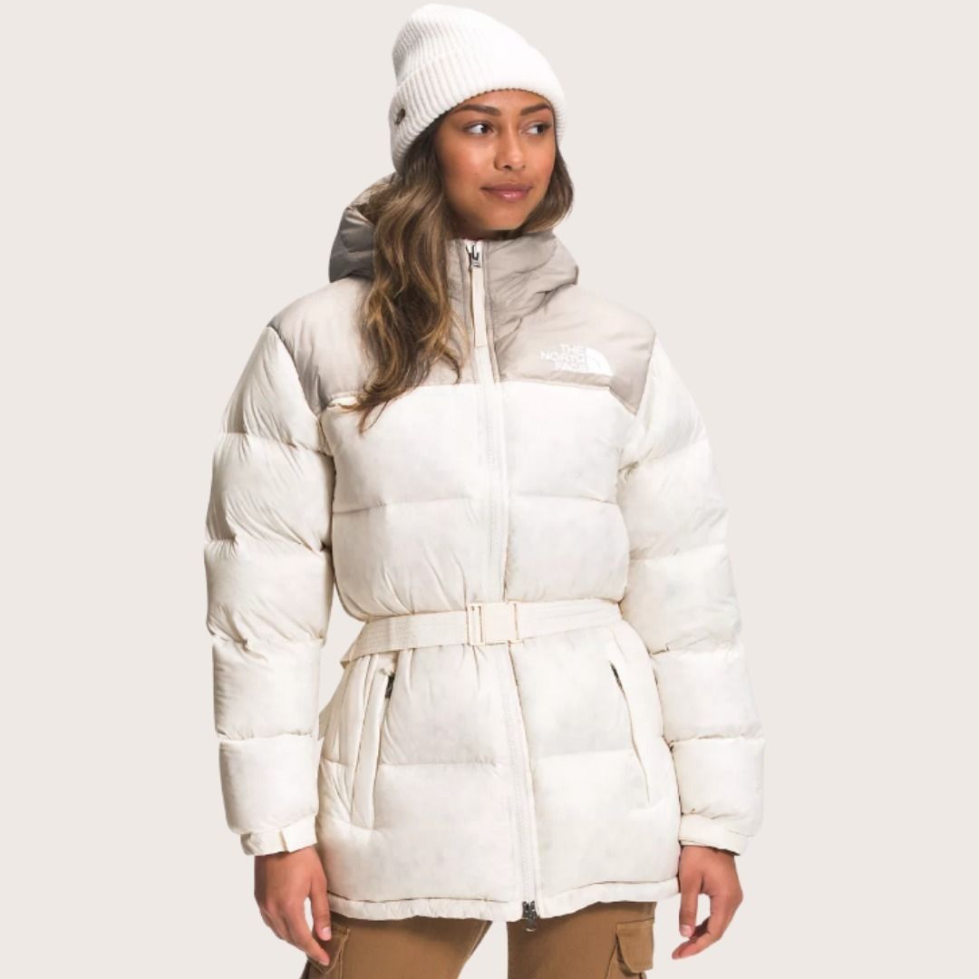The North Face】女性用Nuptseベルト付ミッドダウンジャケット (THE