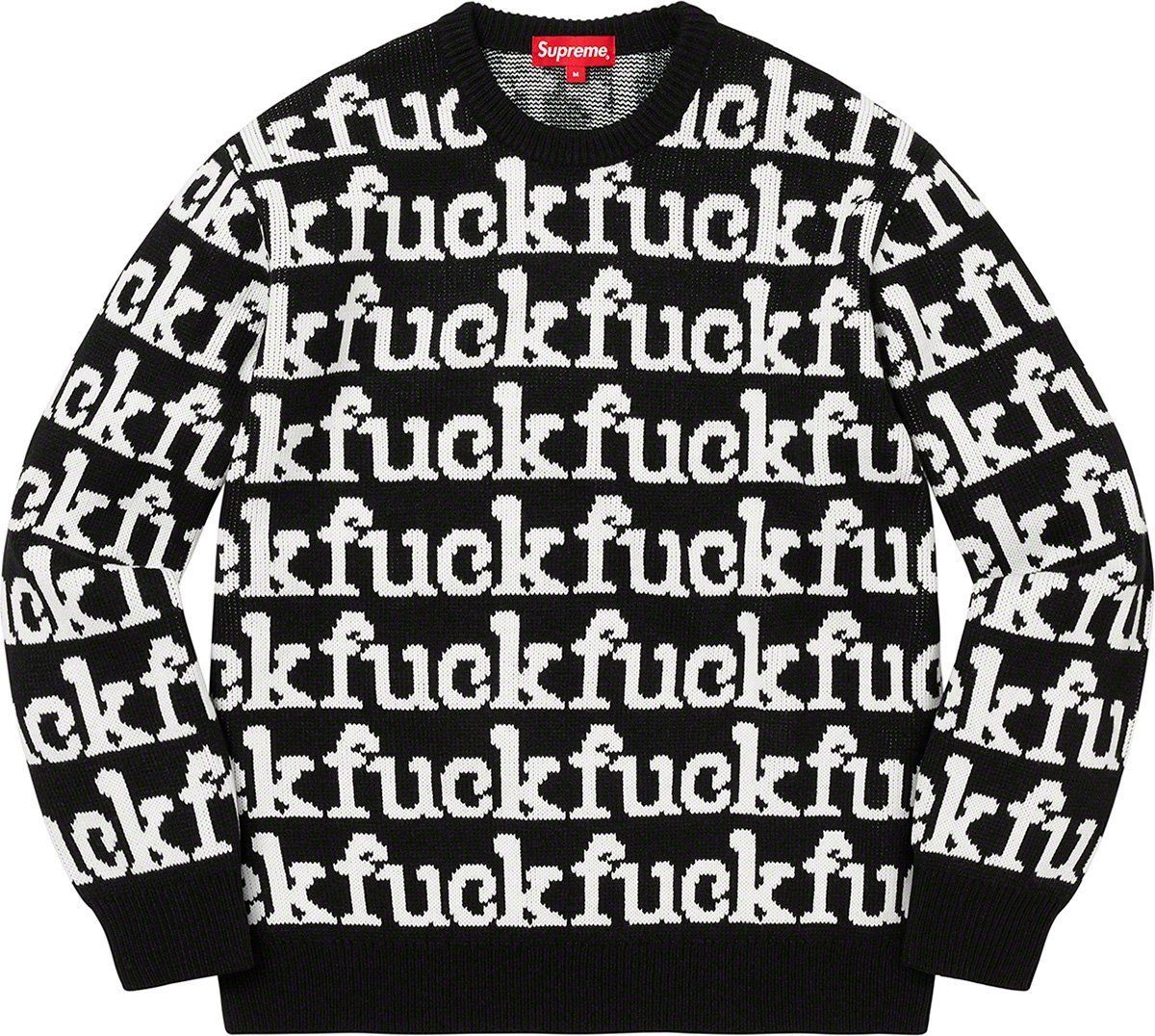 SS22 Supreme Fuck Sweater - シュプリーム ファック セーター