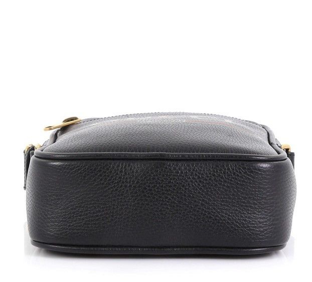 GUCCI ロゴ プリント レザー メッセンジャー バッグ 関税送料込 (GUCCI