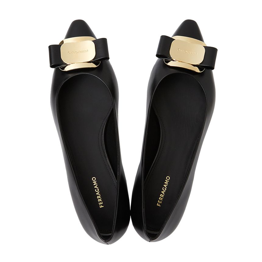 フェラガモ レディース フラットシューズ ZEA NERO 0768694 (FERRAGAMO