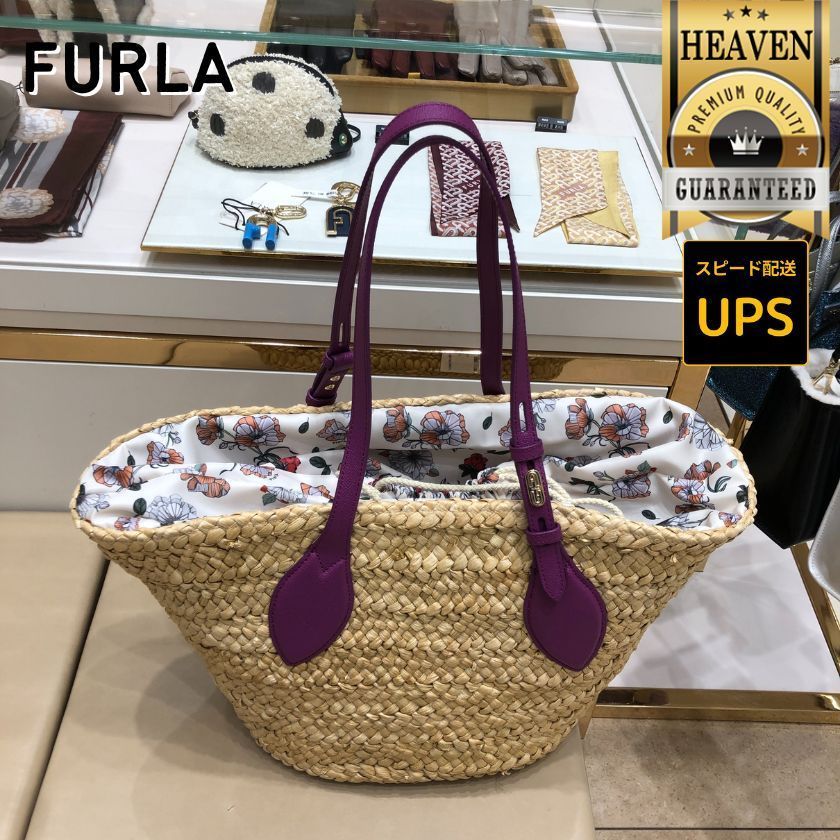 6万取引突破☆UPS速達便利用【FURLA】WB01308_かごバッグ (FURLA/かご