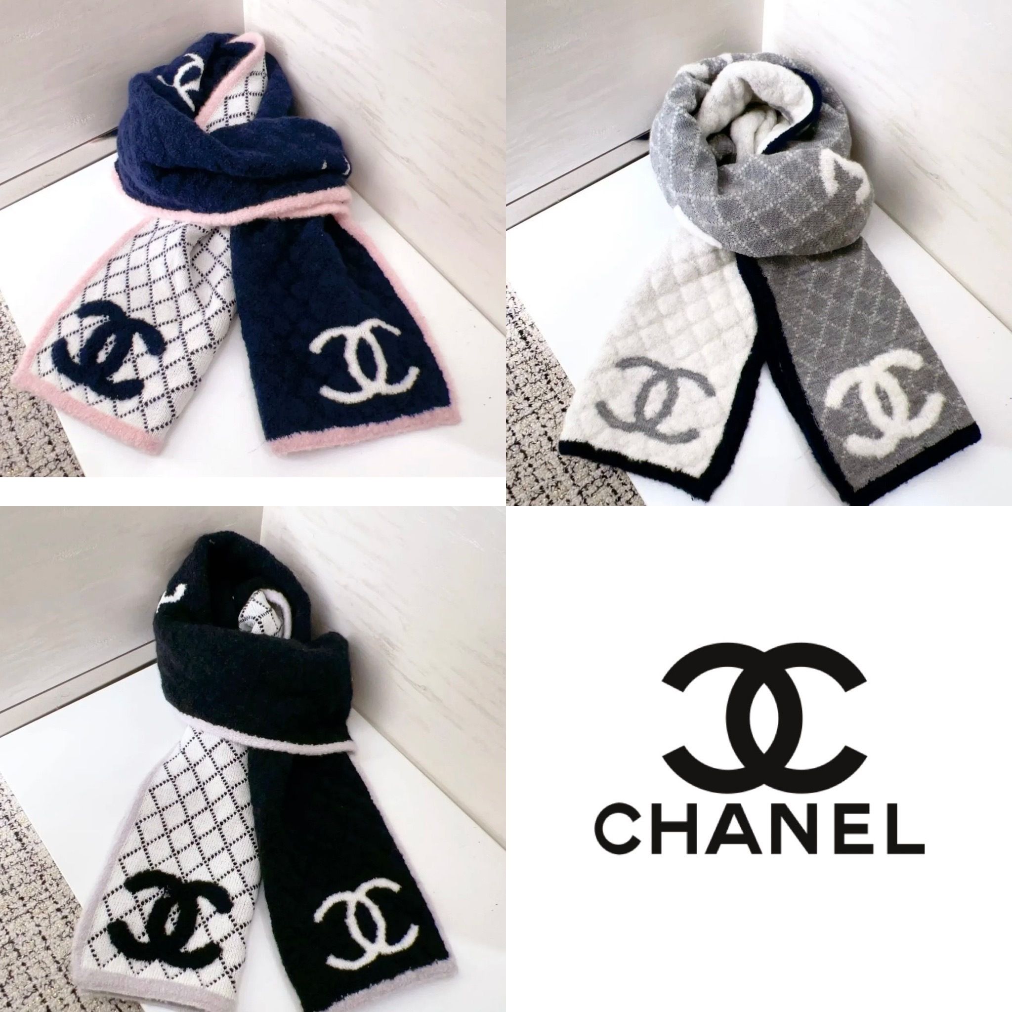 極上の肌触り 表裏で表情の違いを楽しめる CHANEL マフラー (CHANEL