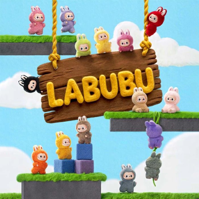 即 POP MART LABUBU PIN FOR LOVE アルファベット ラブブ (POP MART