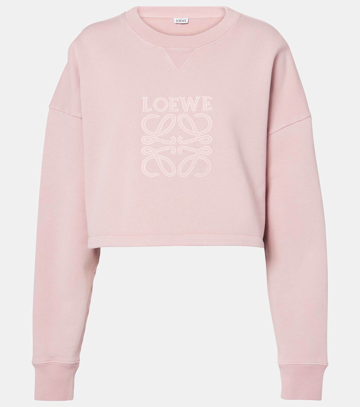 Loewe Anagram cropped cotton jersey sweatshirt Loewe