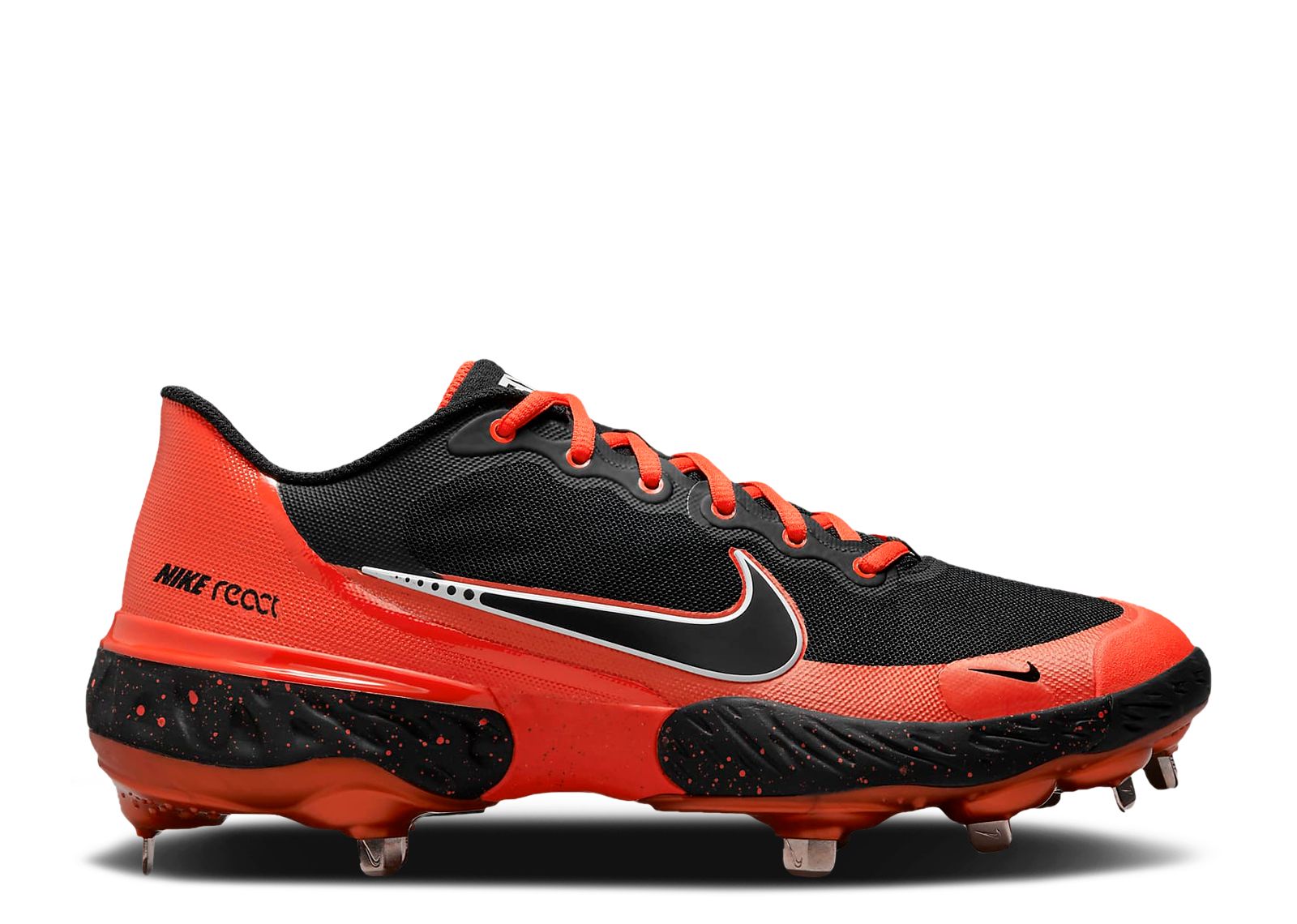 Alpha Huarache Elite 3 Low 'Team Orange Black' - Nike - CK0746 800