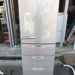 アクア（旧SANYO)AQR-361D(S) 355L 4ドア ノンフロン冷蔵庫 アクア（旧