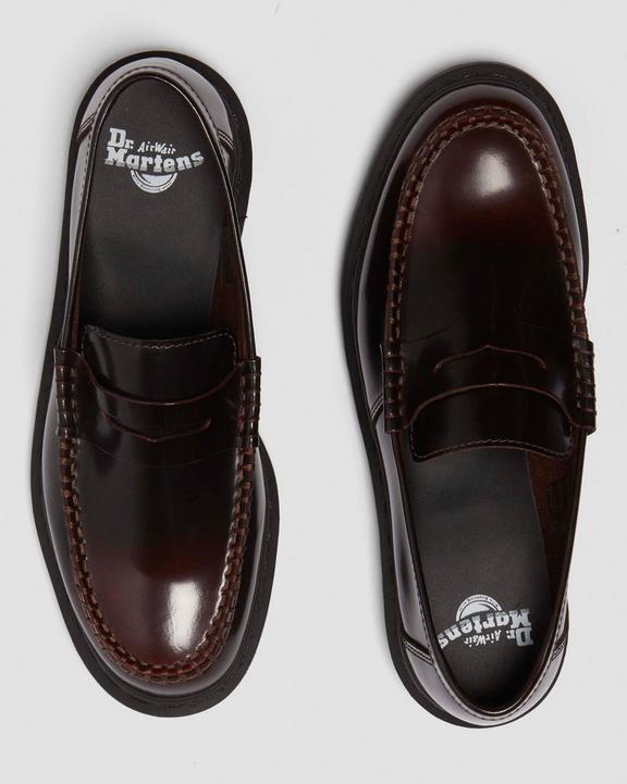 Penton Arcadia leather loafers in Cherry Red | Dr. Martens