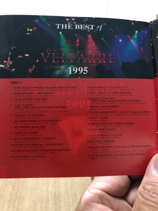 オムニバス 『THE BEST OF VELFARRE 1995』のCD｜THE BLENDのブログ