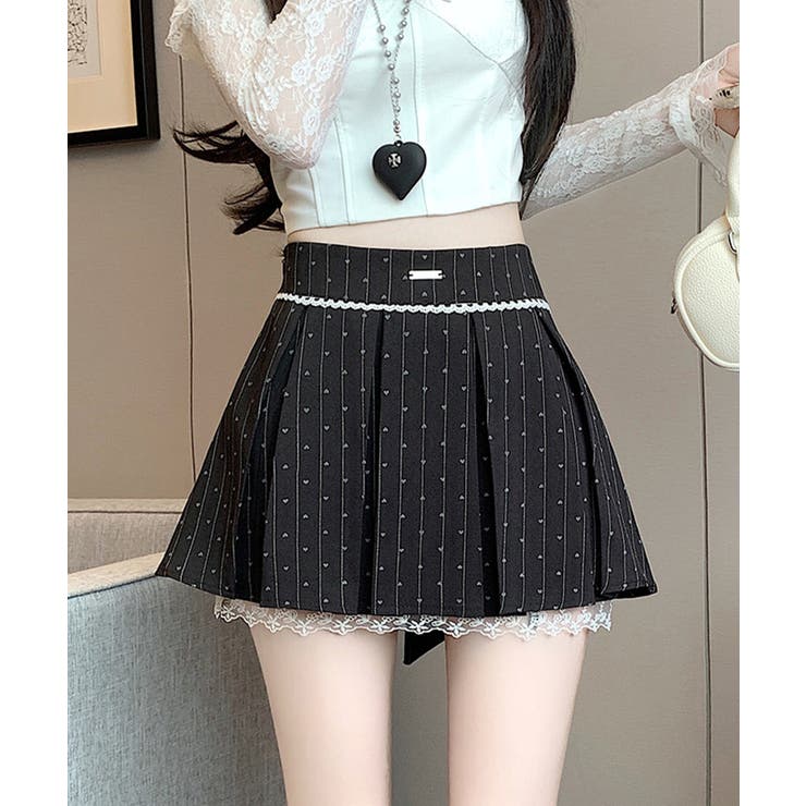 Jasmine】バックリボンプリーツミニスカート Jasmine Grandi…[品番