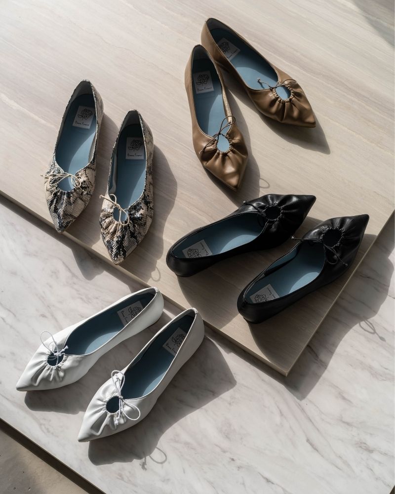 Pointed toe Flat Ballet Shoes -Emma Francis / エマ フランシス 公式