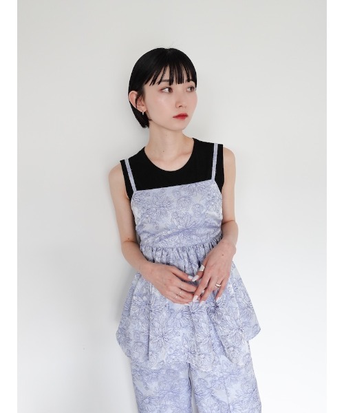 sahara（サハラ）の「Flower Jacquard Camisole/フラワージャガード
