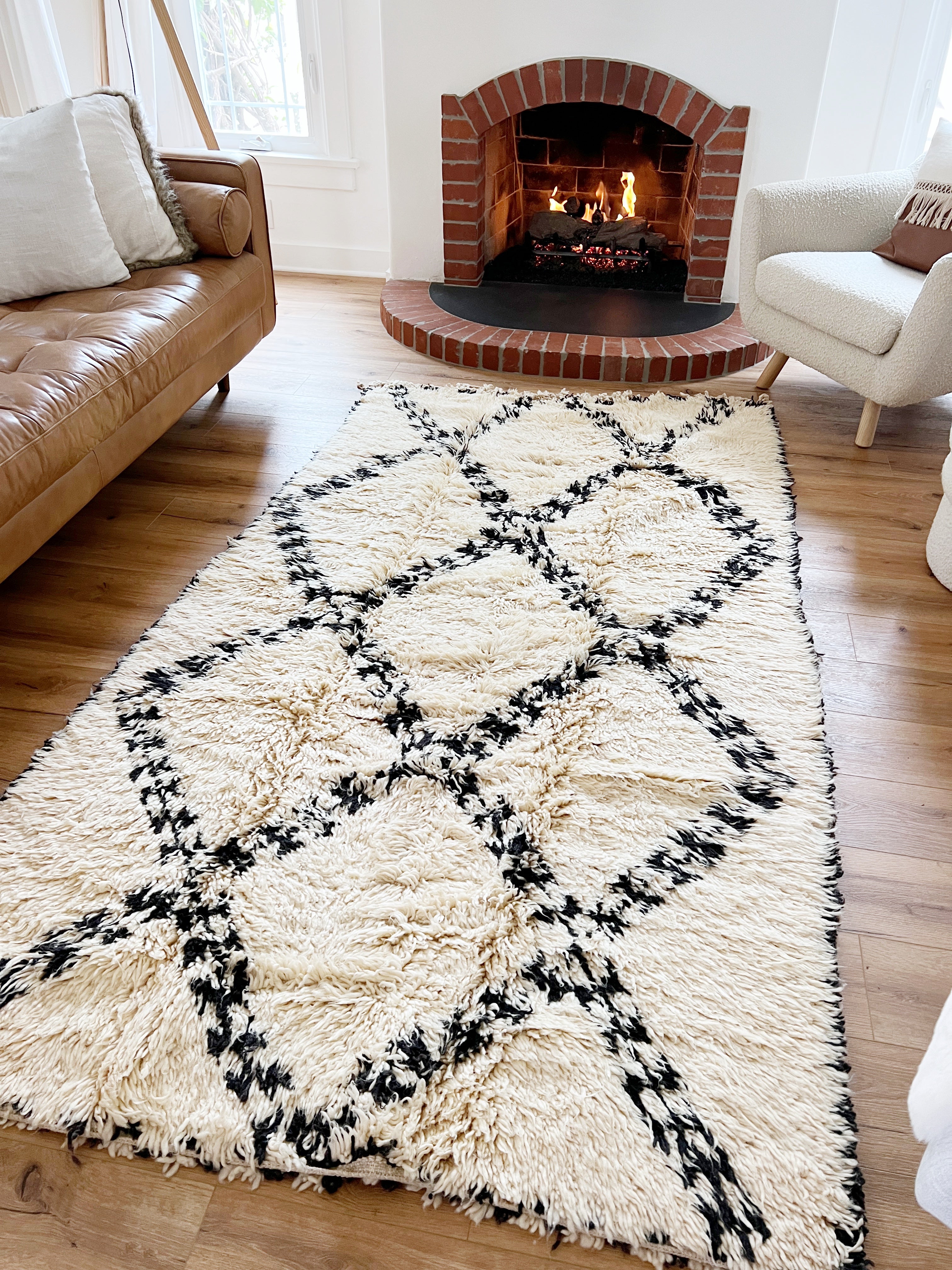 Vintage Beni Ourain Moroccan Rug Size: 8.10 X 4.65 – COTTAGE + SEA