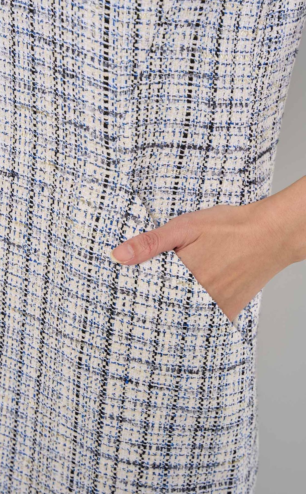Theory luxe｜ミックスツイードノースリーブワンピース