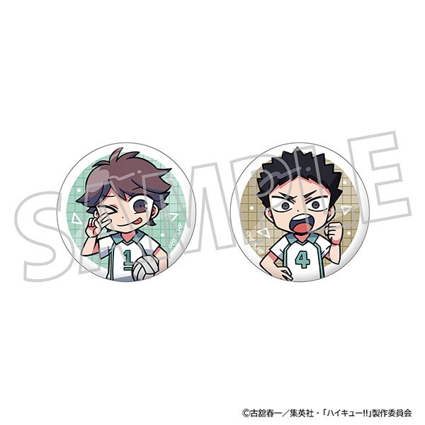 ハイキュー!! 缶バッジセット／及川 徹・岩泉 一: キャラグッズ