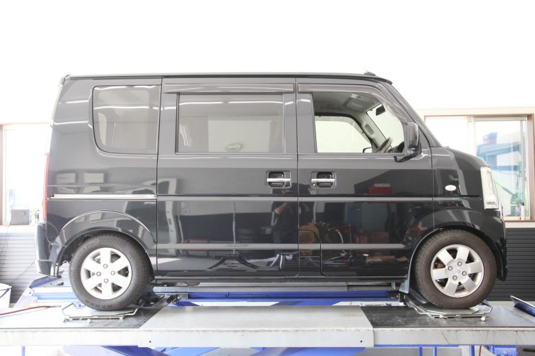 エブリイ DA64W ストリートライド車高調取り付け 四輪アライメント調整