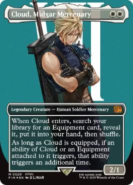 Foil】(427)□拡張アート□《ミッドガルの傭兵、クラウド/Cloud