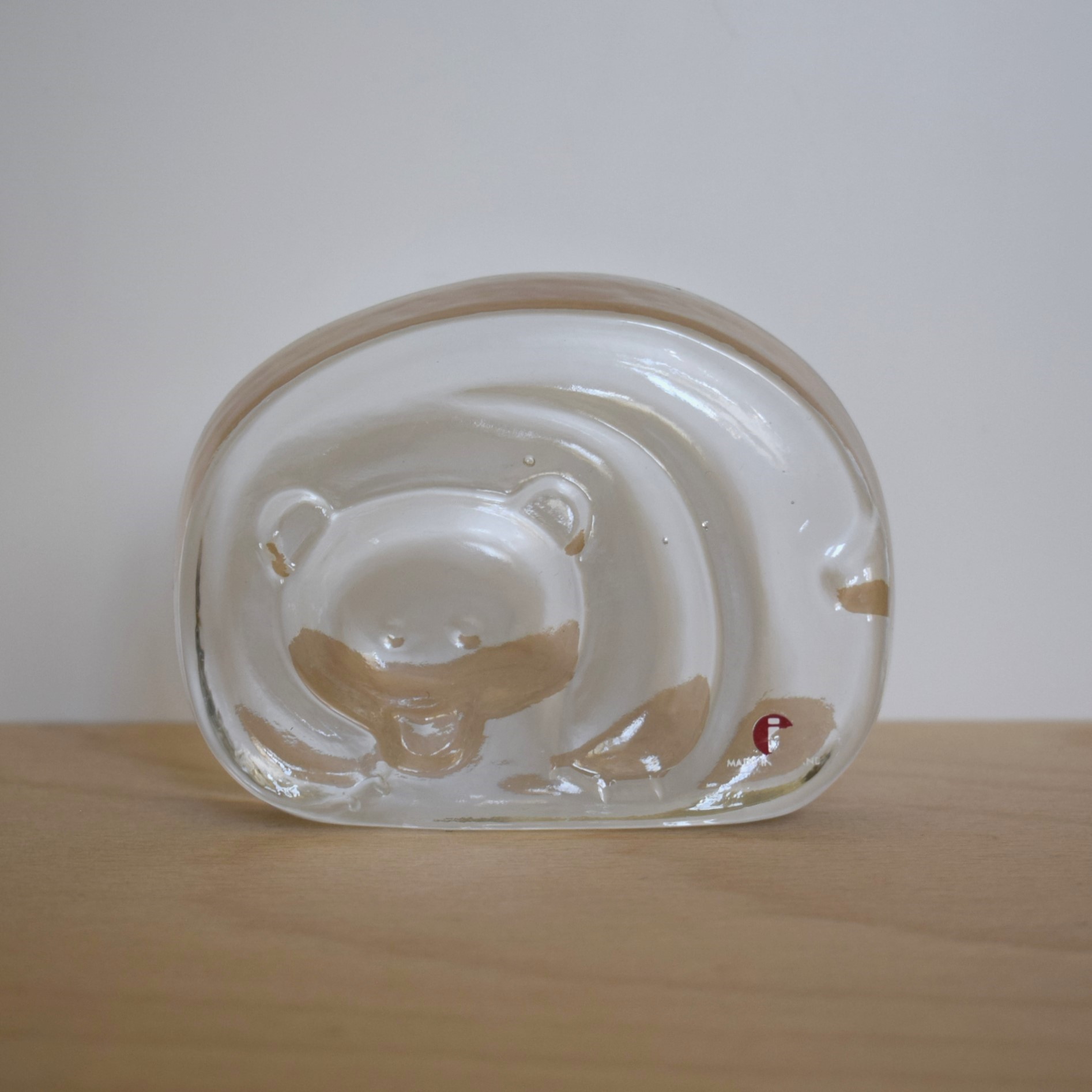 熊のガラスオブジェ / Jorma Vennola・ヨルマヴェンノラ / Iittala