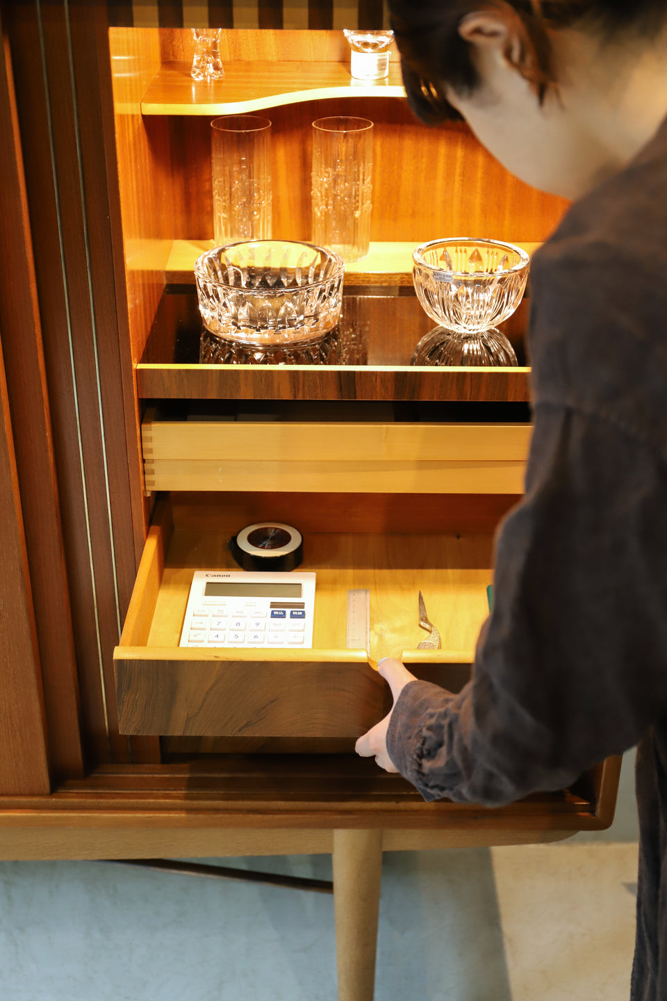 Danish Vintage High Sideboard/デンマークヴィンテージ サイドボード
