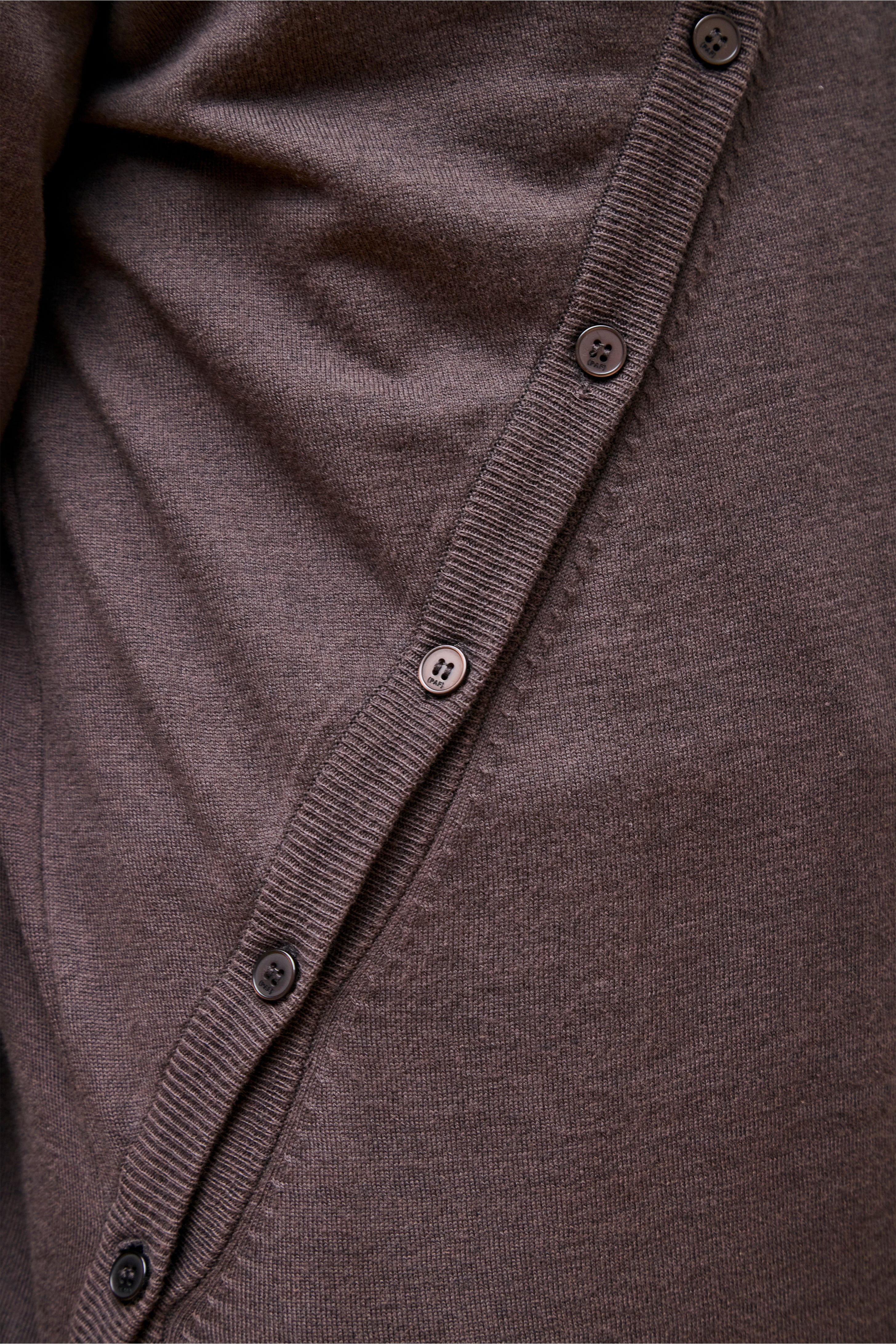 Post Archive Faction 8.0 Knit Hoodie Center Brown