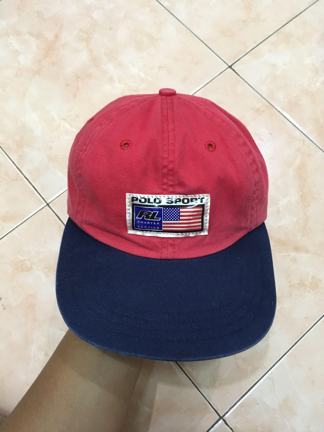 Vintage 90s Polo Sport by Ralph Lauren Big Logo Hat Cap Spell Out
