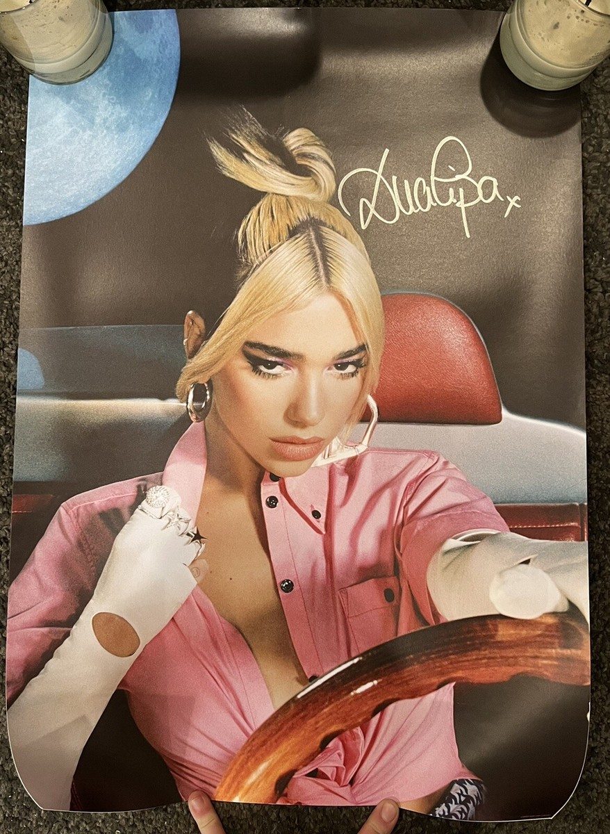 SIGNED Future Nostalgia 18x24 Poster - AUTOGRAPHED by Dua Lipa