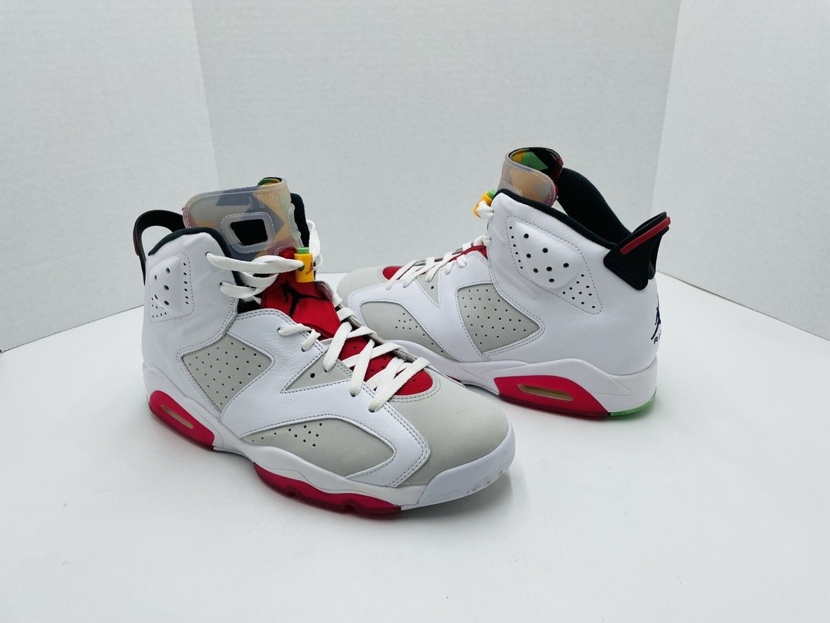 Air Jordan 6 Retro Hare White Suede Red Yellow Leather (CT8529-062