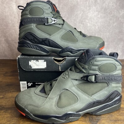 Air Jordan 8 Retro Take Flight Undefeated Size 9.5 305381-305 Army