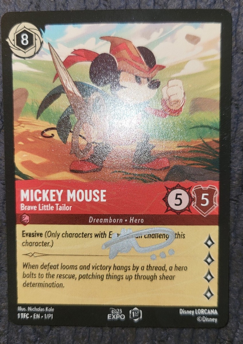 D23 Expo 2022 Exclusive Lorcana - Mickey Mouse Brave Little Tailor