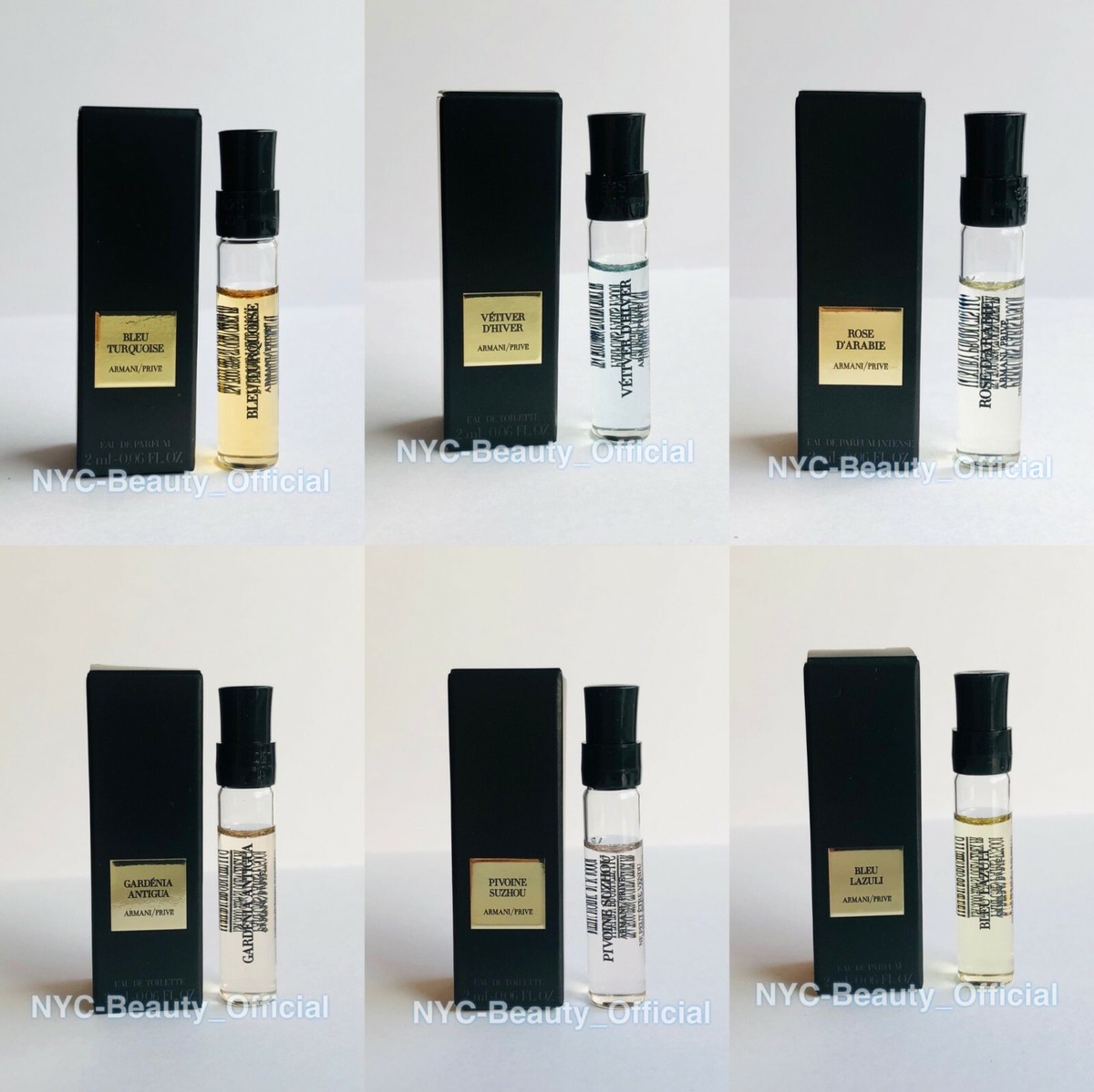 Giorgio Armani Prive Fragrance for Men and Women Sample 2ml/.06oz