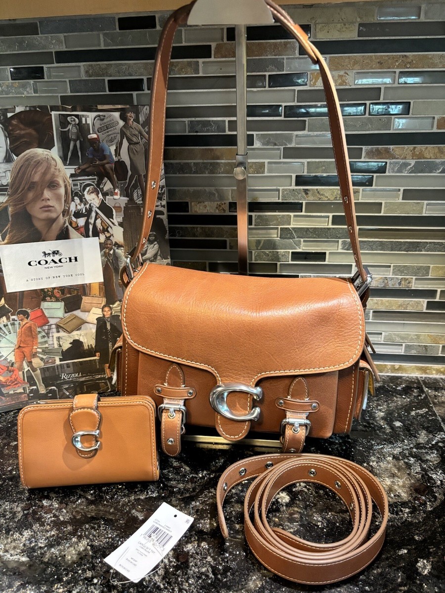 COACH Cargo Soft Tabby Shoulder Bag Burnished Amber Grain Leather