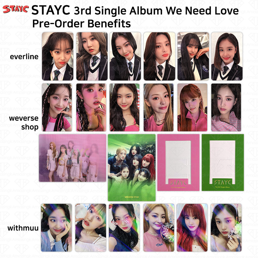 StayC 3rd Single Album We Need Love POB Withmuu KTown4U Weverse